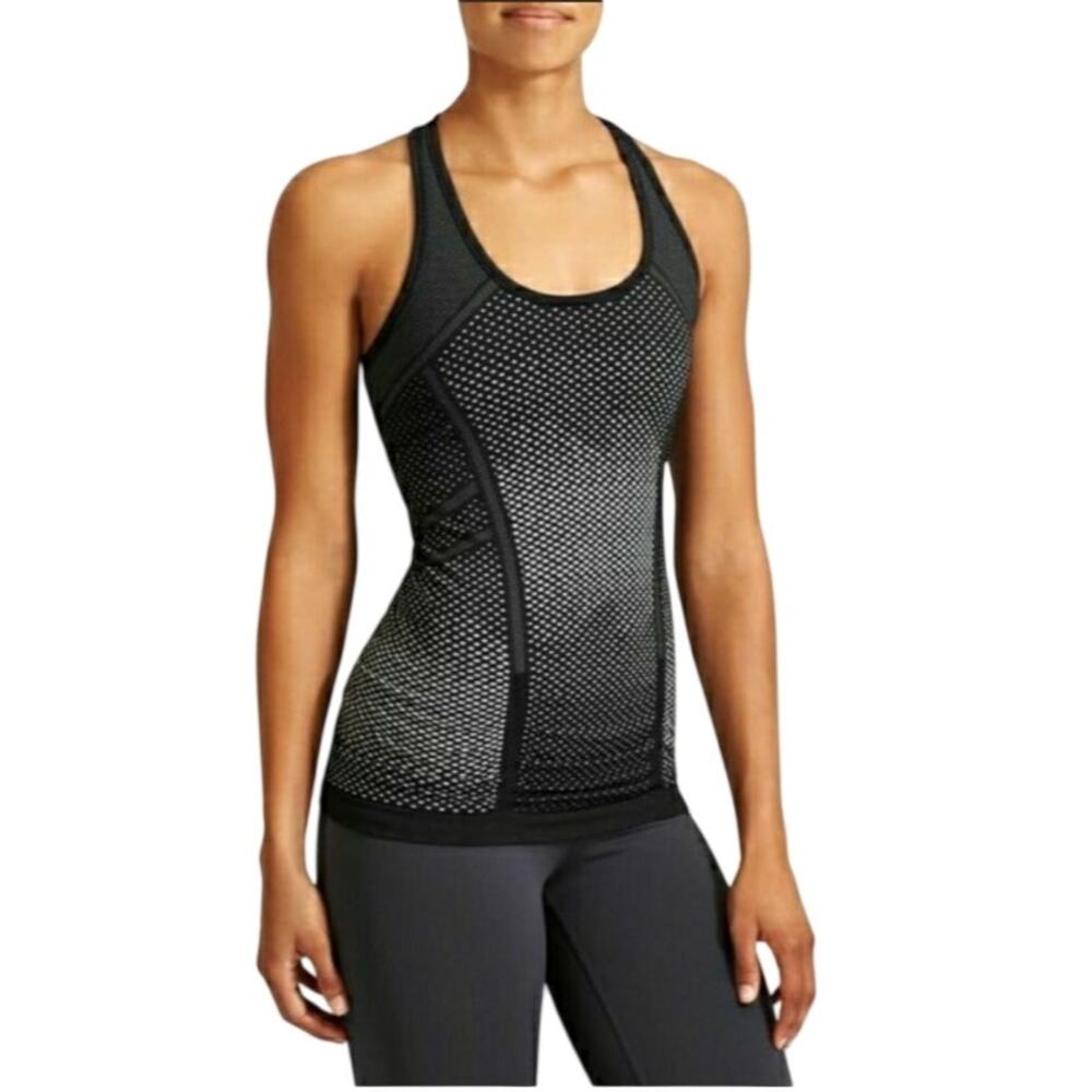 Athleta Fastest Track Racerback Tank Top - Women's XS Black/White